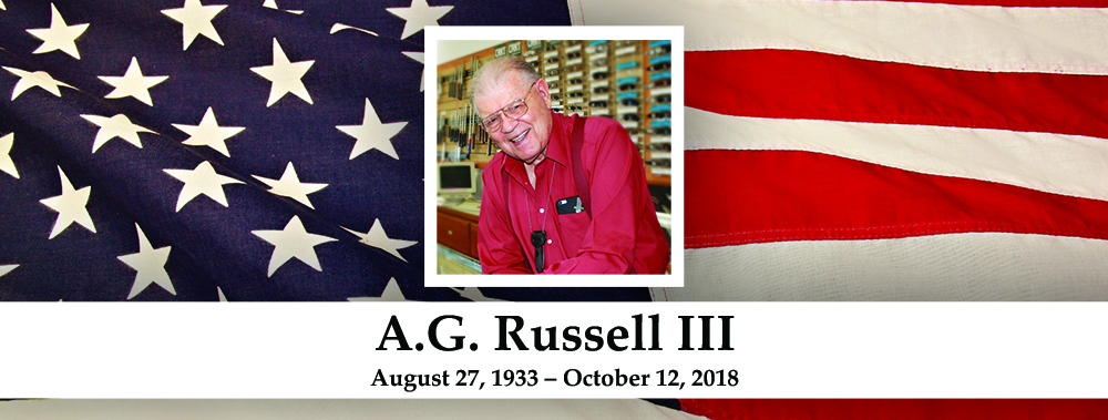 A.G. Russell III - August 27, 1933 -- October 12, 2018